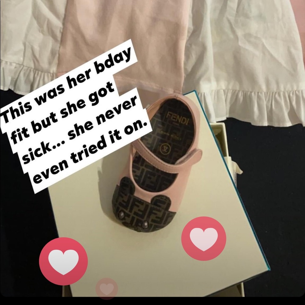 Fendi girls baby doll shoes